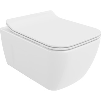 Mexen Margo rimless WC + SLIM soft-close sedátko, Duroplast, bílá 30420800