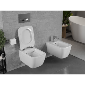 Mexen Margo rimless WC + SLIM soft-close sedátko, Duroplast, bílá 30420800