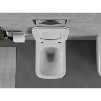 Mexen Margo rimless WC + SLIM soft-close sedátko, Duroplast, bílá 30420800