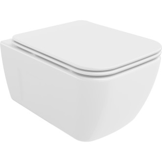 Mexen Margo rimless WC + SLIM soft-close sedátko, Duroplast, bílá 30420900