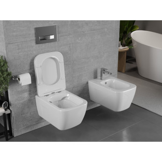 Mexen Margo rimless WC + SLIM soft-close sedátko, Duroplast, bílá 30420900