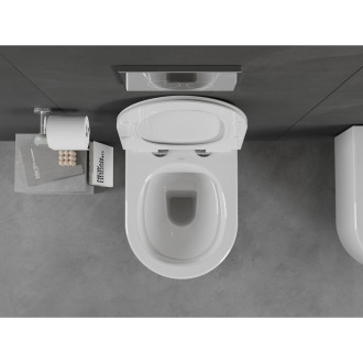 Mexen Sofia rimless WC + SLIM soft-close sedátko, Duroplast, bílá 30540100