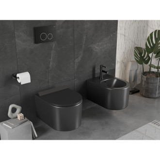 Mexen Sofia rimless WC + SLIM soft-close sedátko, Duroplast, černá matná 30540185