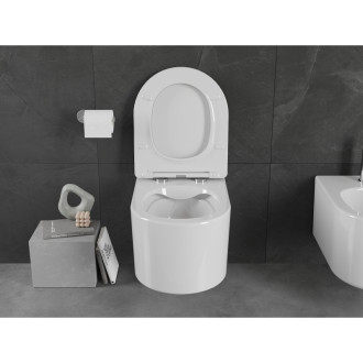 Mexen Sofia rimless WC + SLIM soft-close sedátko, Duroplast, bílá 30540300