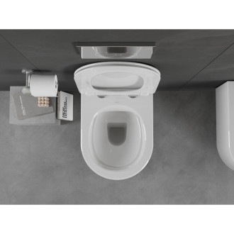 Mexen Sofia rimless WC + SLIM soft-close sedátko, Duroplast, bílá 30540300