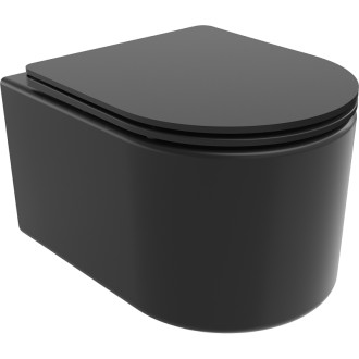 Mexen Sofia rimless WC + SLIM soft-close sedátko, Duroplast, matná černá 30541085