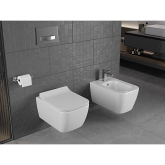 Mexen Stella rimless WC + SLIM soft-close sedátko, Duroplast, bílá 30680800