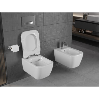 Mexen Stella rimless WC + SLIM soft-close sedátko, Duroplast, bílá 30680800
