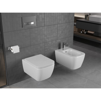 Mexen Stella rimless WC + SLIM soft-close sedátko, Duroplast, bílá 30680900