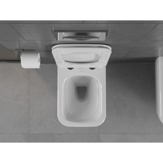 Mexen Stella rimless WC + SLIM soft-close sedátko, Duroplast, bílá 30680900