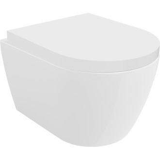 Mexen Carmen rimless WC se sedátkem soft-close, tvrdý, Duroplast, bílá 30880200