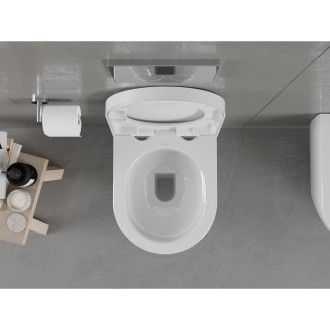 Mexen Carmen rimless WC se sedátkem soft-close, tvrdý, Duroplast, bílá 30880200