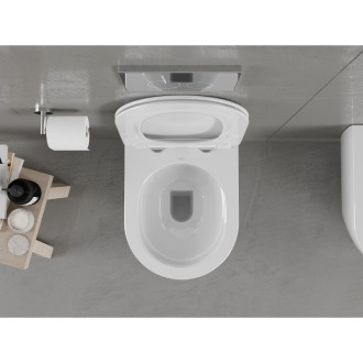 Mexen Carmen rimless WC + SLIM soft-close sedátko, Duroplast, bílá 30880400