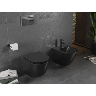 Mexen LENA BLACK WC závěsný klozet rimless, Slim, duroplast 3322XX85