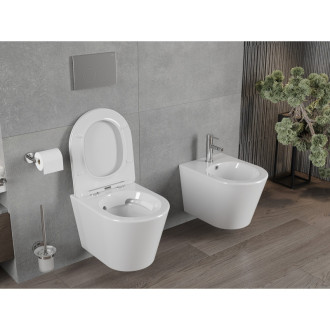 MEXEN RICO RIMLESS závěsný klozet 48 cm, bílý 3372XX00