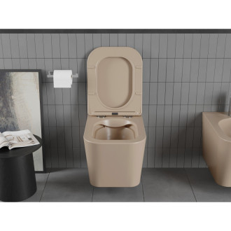 Mexen Teo rimless WC + SLIM soft-close sedátko, duroplast, cappuccino matt 30854064