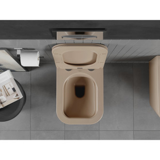 Mexen Teo rimless WC + SLIM soft-close sedátko, duroplast, cappuccino matt 30854064