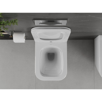 MEXEN Madox Závěsná WC mísa Rimless  + sedátko Soft close Duroplast, bílá 30154000