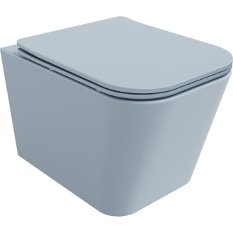 Mexen Teo rimless WC + SLIM soft-close sedátko,  Duroplast, šedomodrá matná 30854069