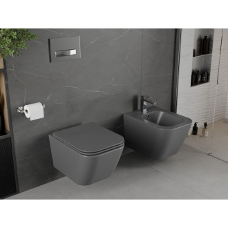 Závěsný bidet Mexen Madox, tmavě šedý mat - 35155161