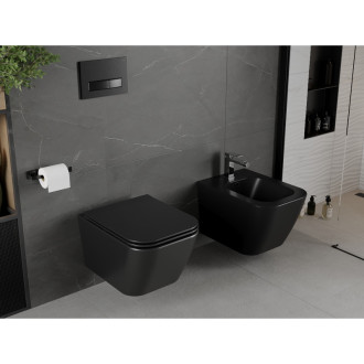 Závěsný bidet Mexen Madox, matná černá - 35155170