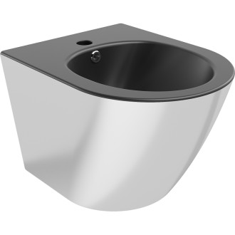 Mexen Lena závěsný bidet, matná černá/stříbrná - 35224874