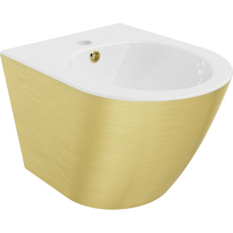 Mexen Lena závěsný bidet, vzor bílo/zlaté linky - 35224807