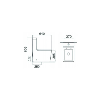 MEXEN CUBE kombi klozet 31014000