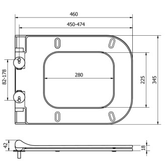 MEXEN TEO SLIM Soft Close sedátko DUROPLAST 39070100
