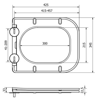MEXEN TEO SLIM Soft Close sedátko DUROPLAST, černá mat 39060185