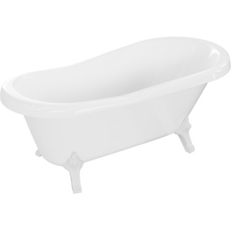 Mexen Retro volně stojící vana 150 x 73 cm bílá, bílé nohy - 53251507300-20