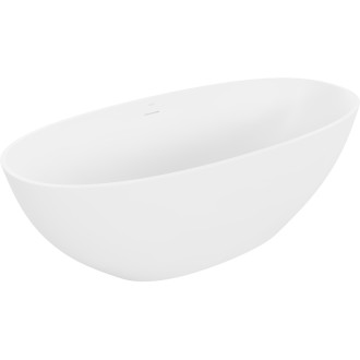Mexen Bari volně stojící vana z konglomerátu 165 x 75 cm, matná bílá - 57221657500