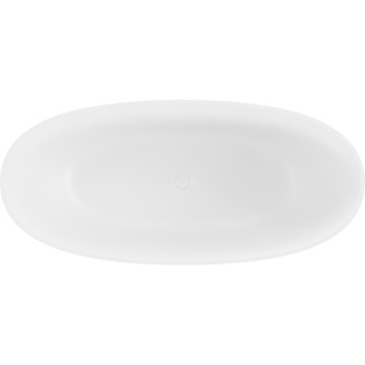 Mexen Bari volně stojící vana z konglomerátu 165 x 75 cm, matná bílá - 57221657500
