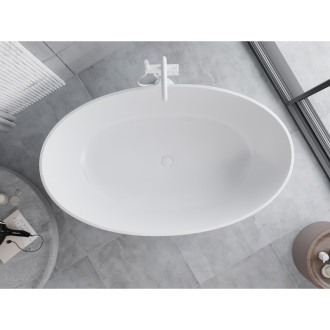 Mexen Parma volně stojící vana z konglomerátu 160 x 95 cm, matná bílá - 57231609500
