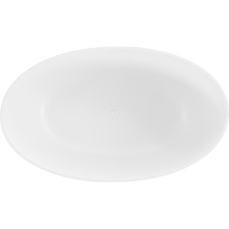 Mexen Parma volně stojící vana z konglomerátu 160 x 95 cm, matná bílá - 57231609500