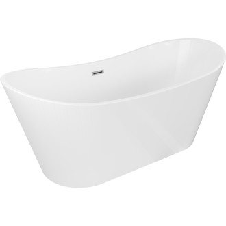 Mexen Montana volně stojící vana 180 x 90 cm, bílá, chromový přepad - 52011809000-01