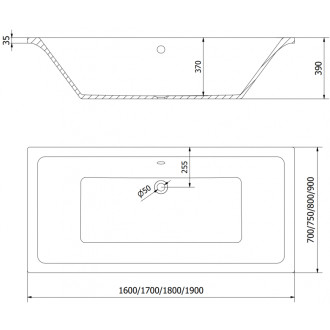 Mexen Cube vana 180x80 cm s panelem a zástěnou 60 cm, černý vzor 550518080X9506007070