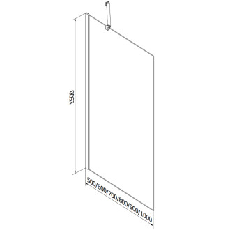 Mexen Cubik vana 160x70cm panel + zástěna 60 cm, průhledná, zlatá 550316070X9506000050