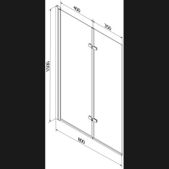 Mexen Vega vana 150x70cm panel + zástěna 80 cm, transparent, zlatá 550115070X9208025000