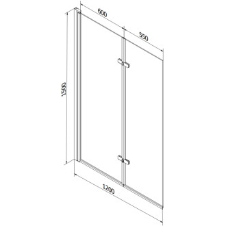 Mexen Vega vana 180x80 cm s panelem a zástěnou 120 cm, černý vzor 550118080X9212027070