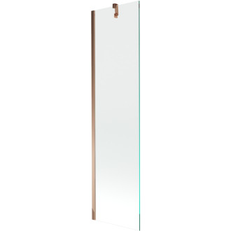 Mexen Next vanová zástěna jednokřídlá 50 x 150 cm, transparentní, růžové zlato - 895-050-000-00-00-60