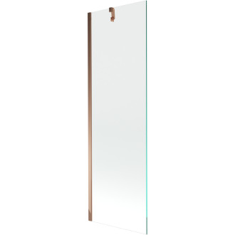 Mexen Next vanová zástěna jednokřídlá 60 x 150 cm, transparentní, růžové zlato - 895-060-000-00-00-60