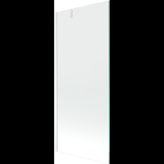 Mexen Next vanová zástěna jednokřídlá 80x150 cm, transparent, bílá 895-080-000-00-00-20