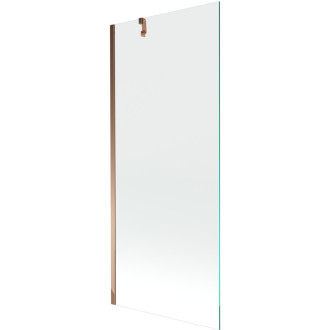 Mexen Next vanová zástěna jednokřídlá 80 x 150 cm, transparentní, růžové zlato - 895-080-000-00-00-60