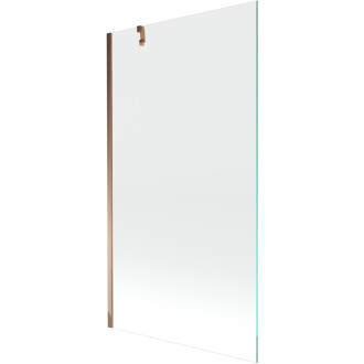 Mexen Next vanová zástěna jednokřídlá 90 x 150 cm, transparentní, růžové zlato - 895-090-000-00-00-60