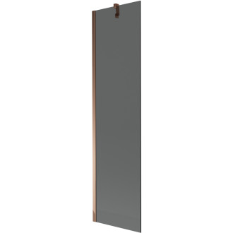 Mexen Next vanová zástěna jednokřídlá 50 x 150 cm, grafit, růžové zlato - 895-050-000-00-40-60