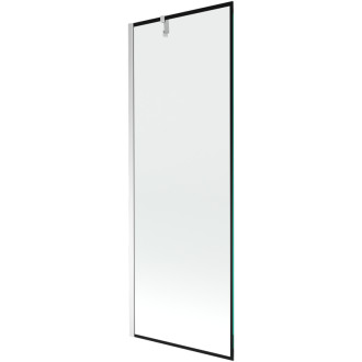Mexen Next vanová zástěna jednokřídlá 70 x 150 cm, černý vzor, chrom 895-070-000-00-70-01