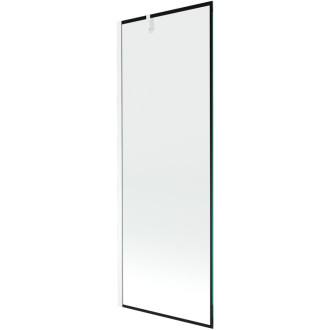 Mexen Next vanová zástěna jednokřídlá 70 x 150 cm, černý vzor, bílá - 895-070-000-00-70-20
