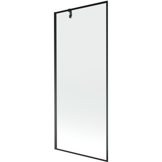 Mexen Next vanová zástěna jednokřídlá 80 x 150 cm, černý vzor, černá 895-080-000-00-70-70