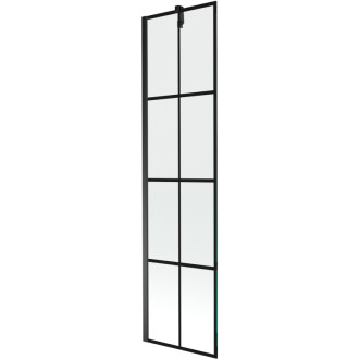 Mexen Next vanová zástěna jednokřídlá 50 x 150 cm, černý vzor, černá 895-050-000-00-77-70